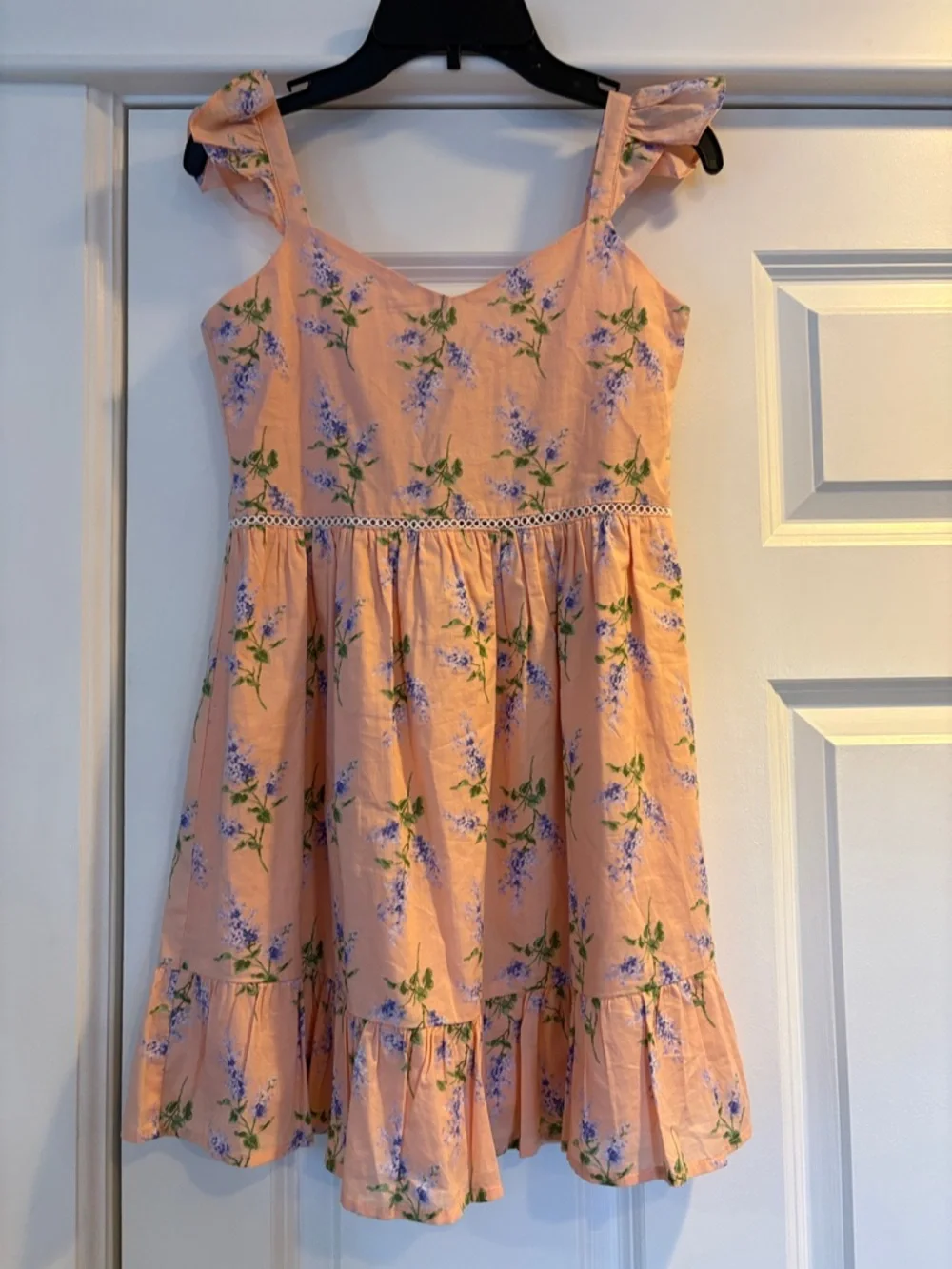 Janie and Jack Peach Floral Girls' Sundress - Picture 2 of 7